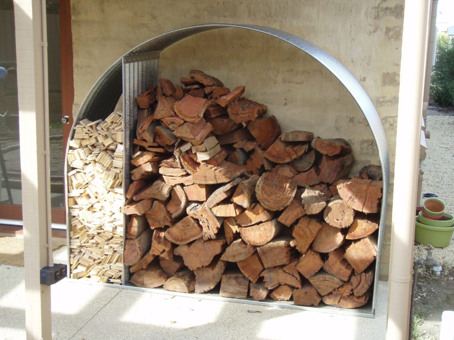 Storage Frame Types Category: Half Moon Firewood Storage Frames – Paton Industries